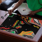 African Juneteenth Freedom Day 1865 Puzzle Colors Liquid Marble With Broken Chains
