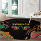 African Juneteenth Freedom Day 1865 Round Carpet Colors Liquid Marble With Broken Chains