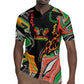African Juneteenth Freedom Day 1865 Rugby Jersey Colors Liquid Marble With Broken Chains
