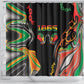 African Juneteenth Freedom Day 1865 Shower Curtain Colors Liquid Marble With Broken Chains