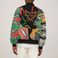 African Juneteenth Freedom Day 1865 Sleeve Zip Bomber Jacket Colors Liquid Marble With Broken Chains