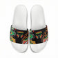 African Juneteenth Freedom Day 1865 Slide Sandals Colors Liquid Marble With Broken Chains