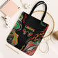 African Juneteenth Freedom Day 1865 Tote Bag Colors Liquid Marble With Broken Chains