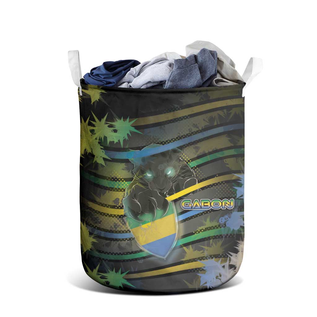 Gabon Laundry Basket Panther Strike Striped Style