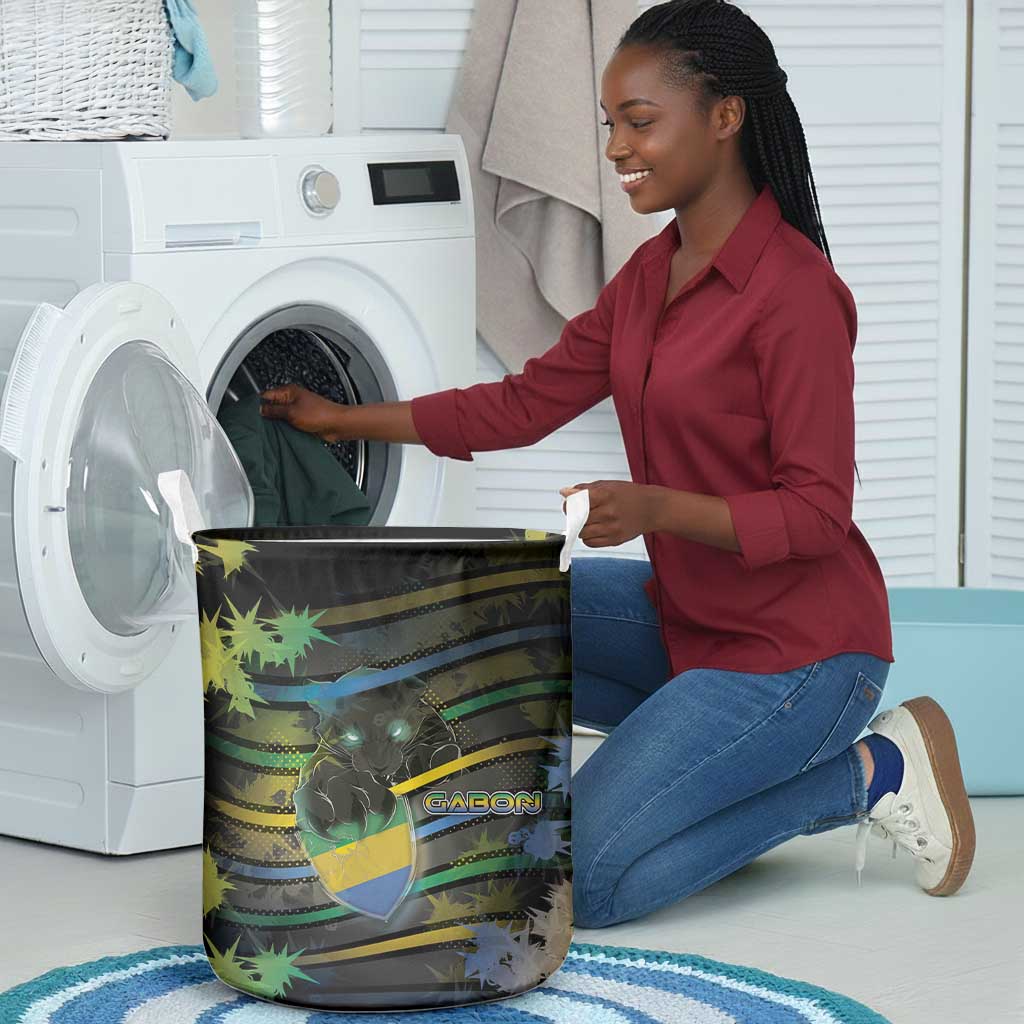 Gabon Laundry Basket Panther Strike Striped Style