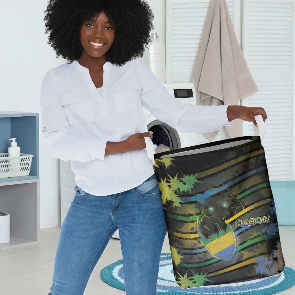 Gabon Laundry Basket Panther Strike Striped Style