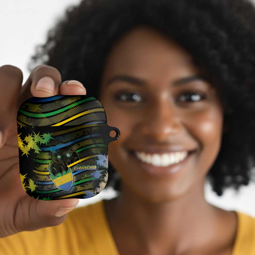 Gabon AirPods Case Panther Strike Striped Style