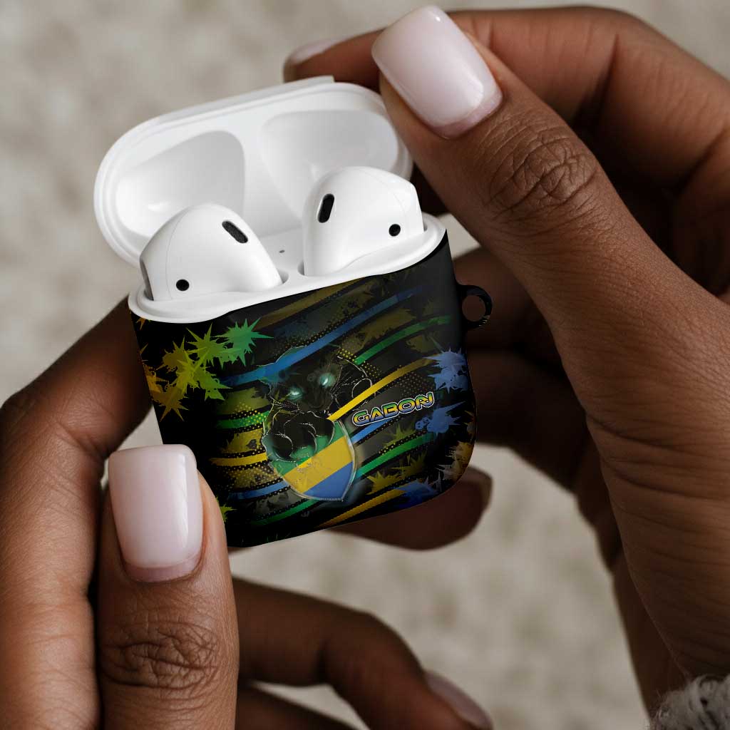 Gabon AirPods Case Panther Strike Striped Style
