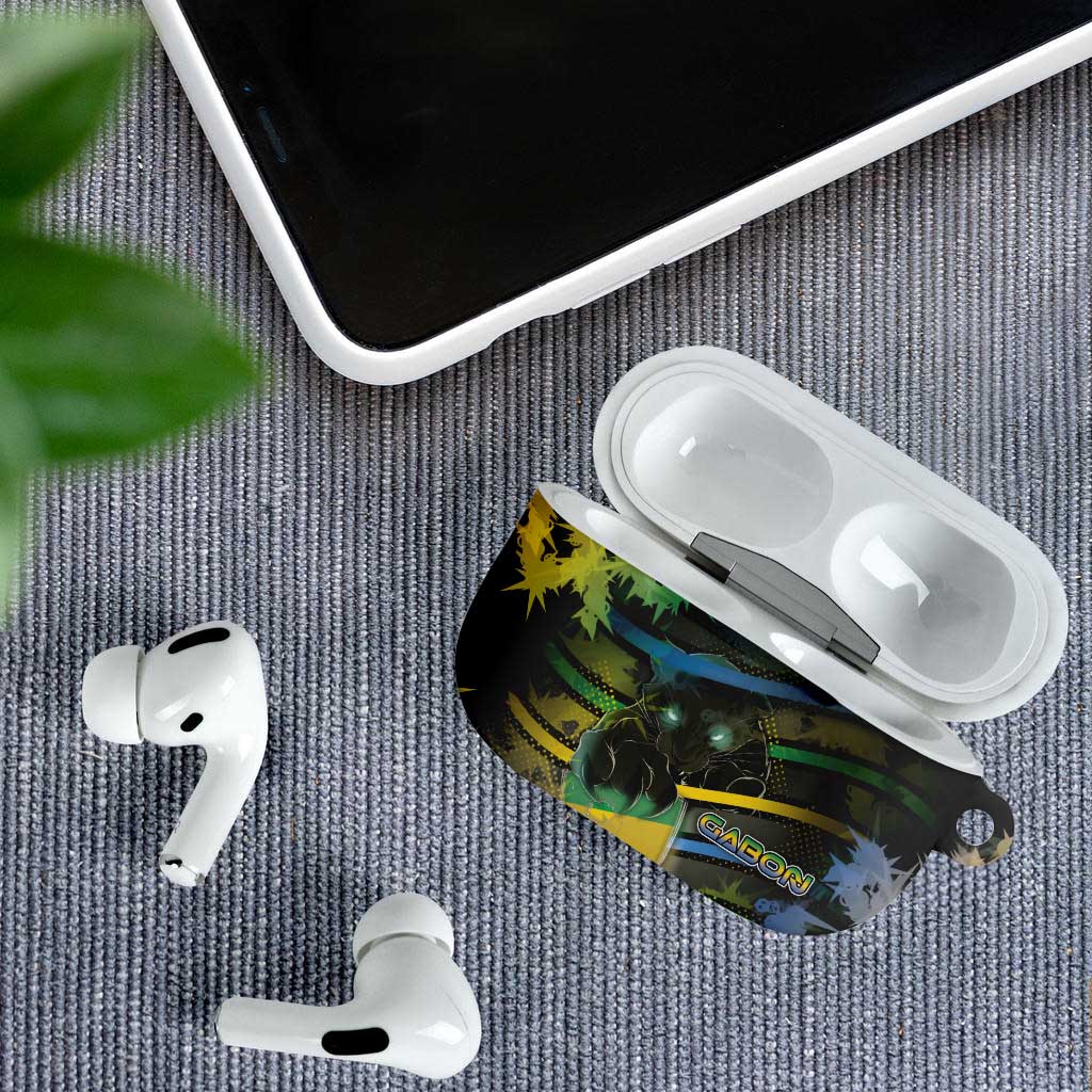 Gabon AirPods Case Panther Strike Striped Style