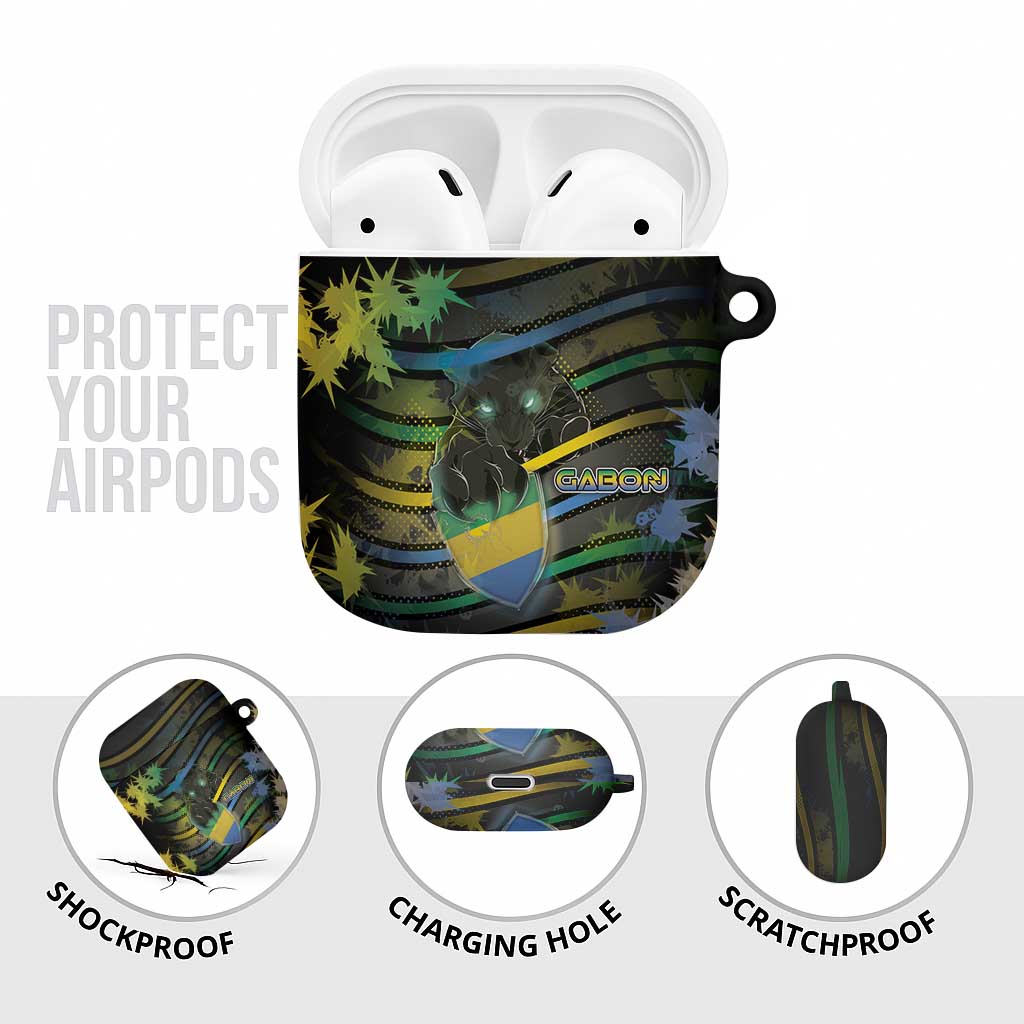 Gabon AirPods Case Panther Strike Striped Style