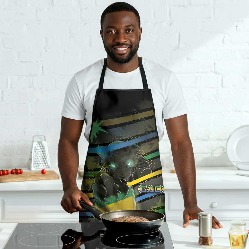 Gabon Apron Panther Strike Striped Style