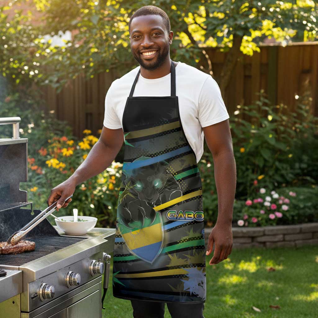 Gabon Apron Panther Strike Striped Style