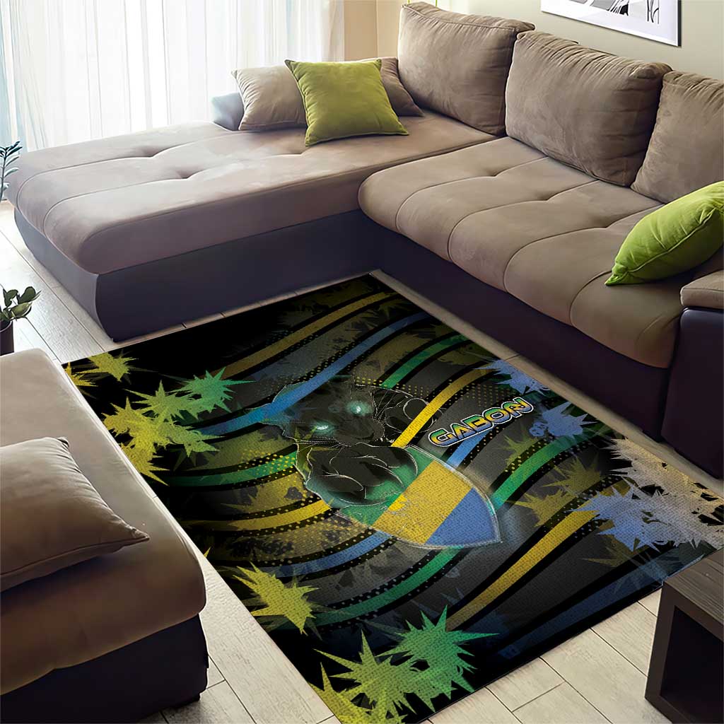 Gabon Area Rug Panther Strike Striped Style