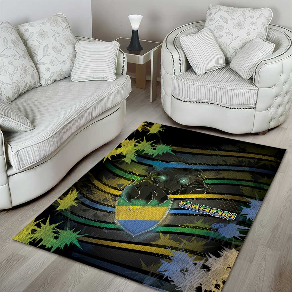 Gabon Area Rug Panther Strike Striped Style