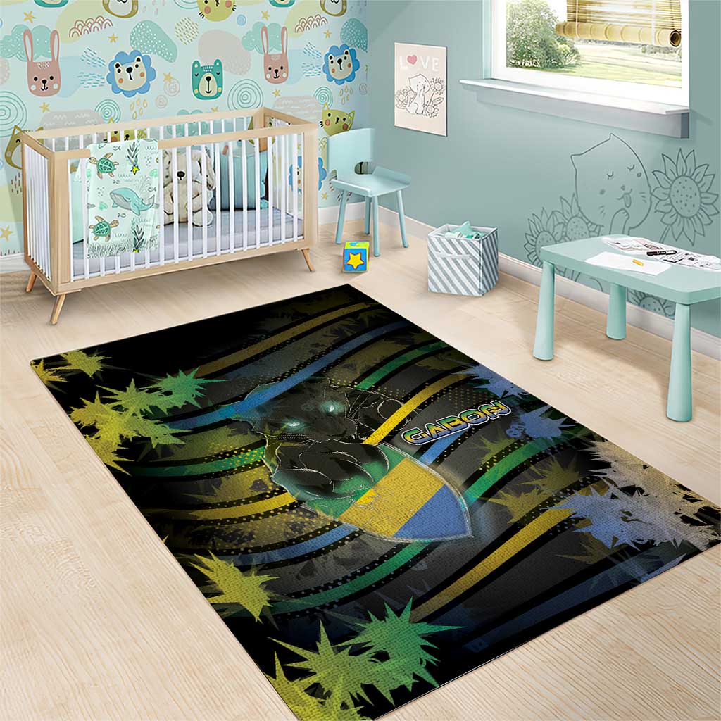 Gabon Area Rug Panther Strike Striped Style