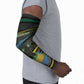 Personalized Gabon Arm Sleeves Panther Strike Striped Style