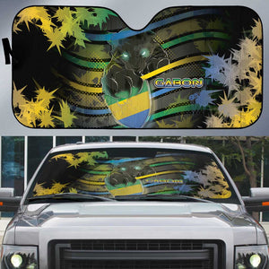 Gabon Auto Sun Shade Panther Strike Striped Style
