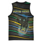Personalized Gabon Basketball Jersey Panther Strike Striped Style