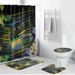 Gabon Bathroom Set Panther Strike Striped Style