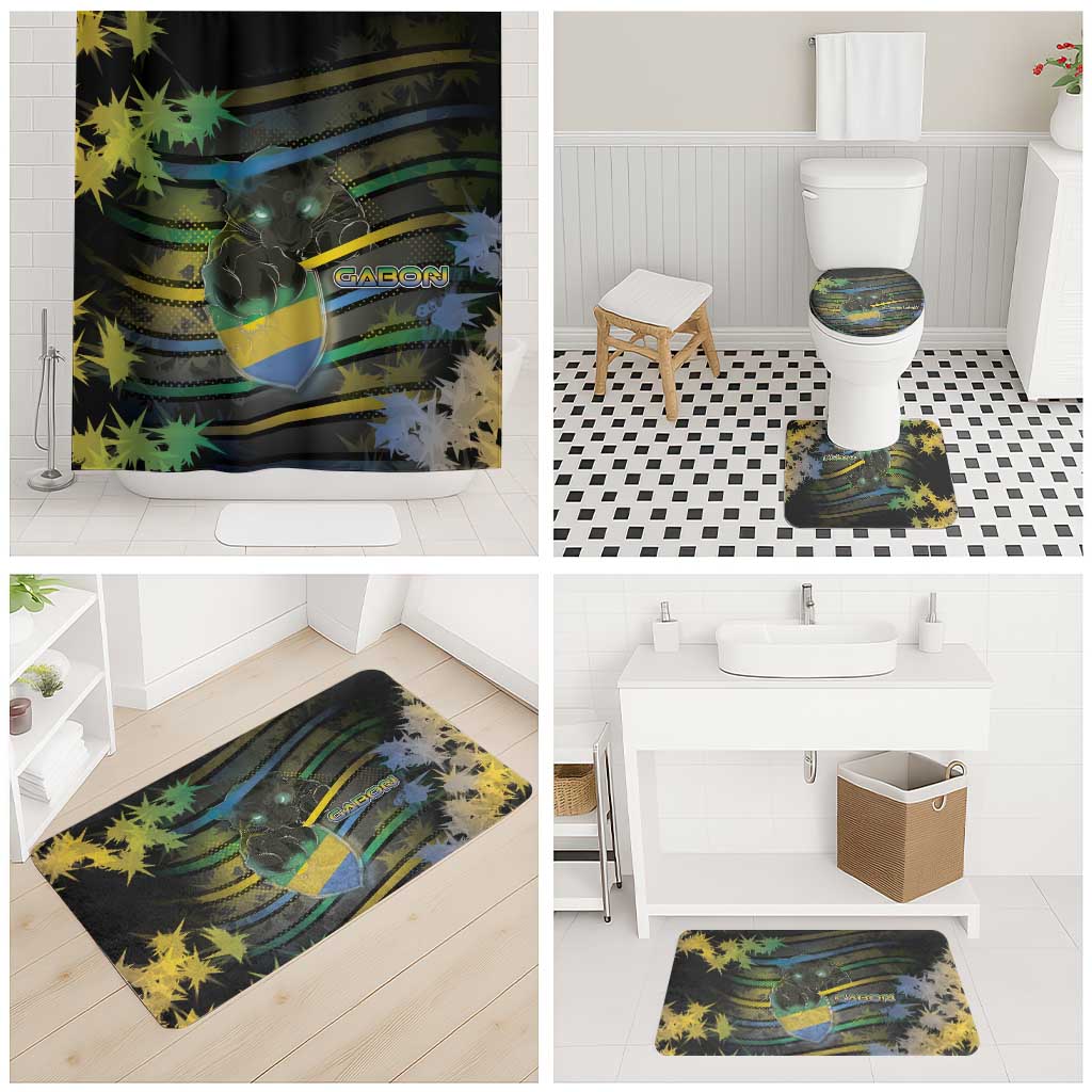 Gabon Bathroom Set Panther Strike Striped Style