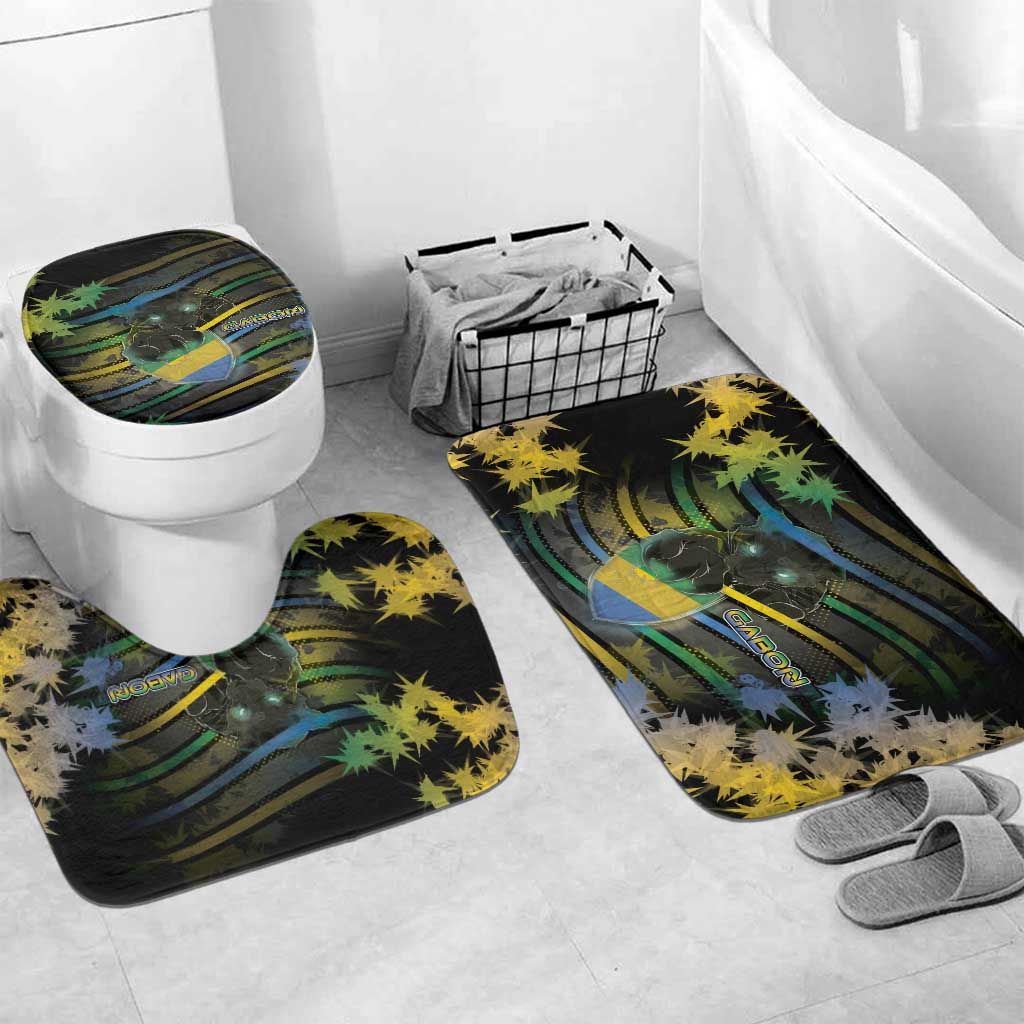 Gabon Bathroom Set Panther Strike Striped Style