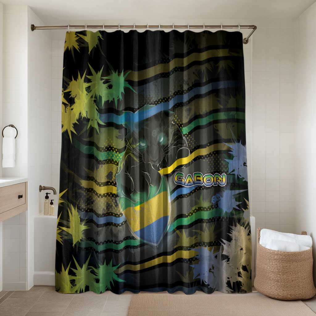 Gabon Bathroom Set Panther Strike Striped Style