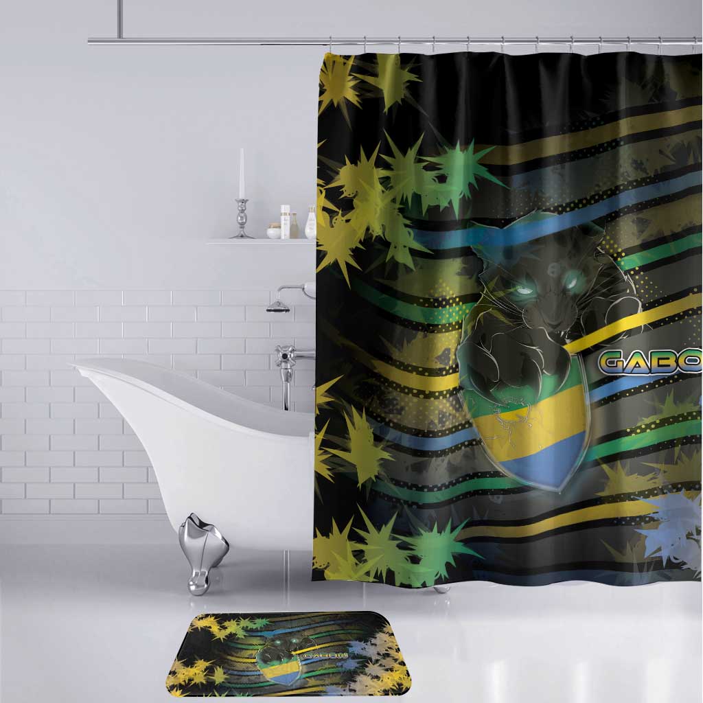 Gabon Bathroom Set Panther Strike Striped Style