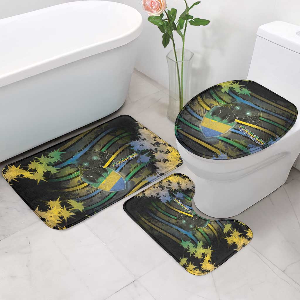 Gabon Bathroom Set Panther Strike Striped Style