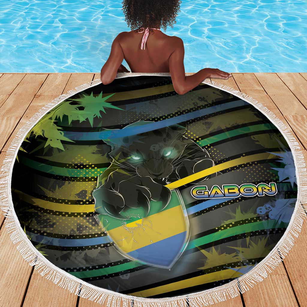 Gabon Beach Blanket Panther Strike Striped Style