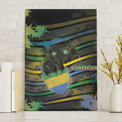Gabon Canvas Wall Art Panther Strike Striped Style