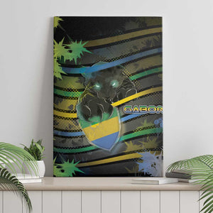 Gabon Canvas Wall Art Panther Strike Striped Style