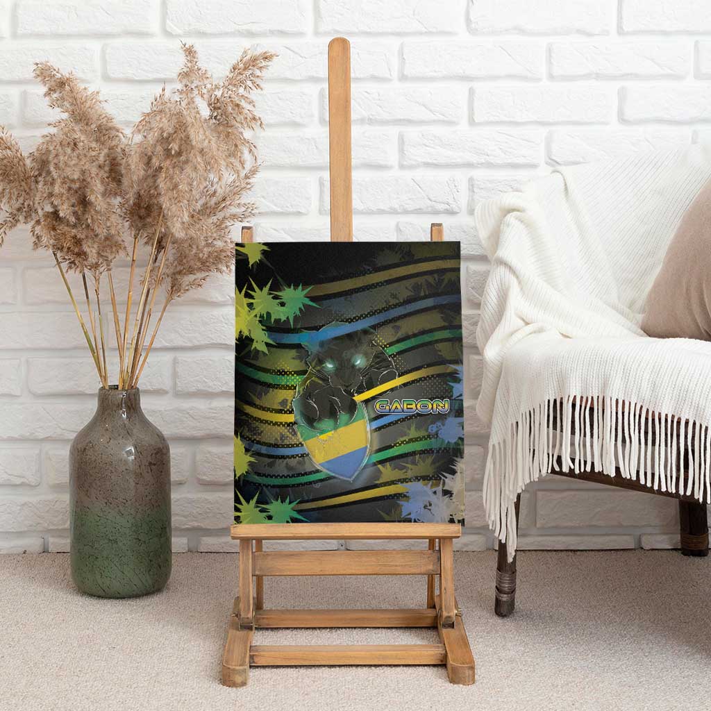 Gabon Canvas Wall Art Panther Strike Striped Style