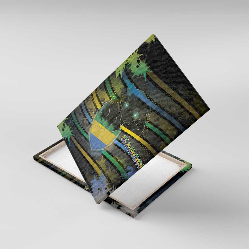Gabon Canvas Wall Art Panther Strike Striped Style