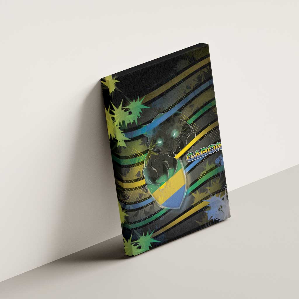Gabon Canvas Wall Art Panther Strike Striped Style