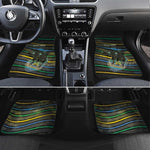 Personalized Gabon Car Mats Panther Strike Striped Style