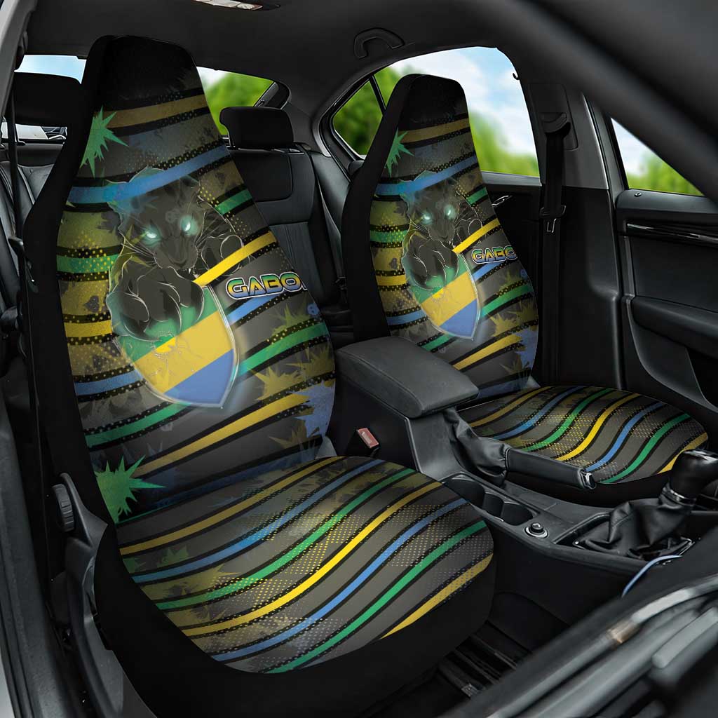 Gabon Car Seat Cover Panther Strike Striped Style