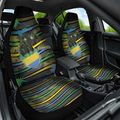 Gabon Car Seat Cover Panther Strike Striped Style