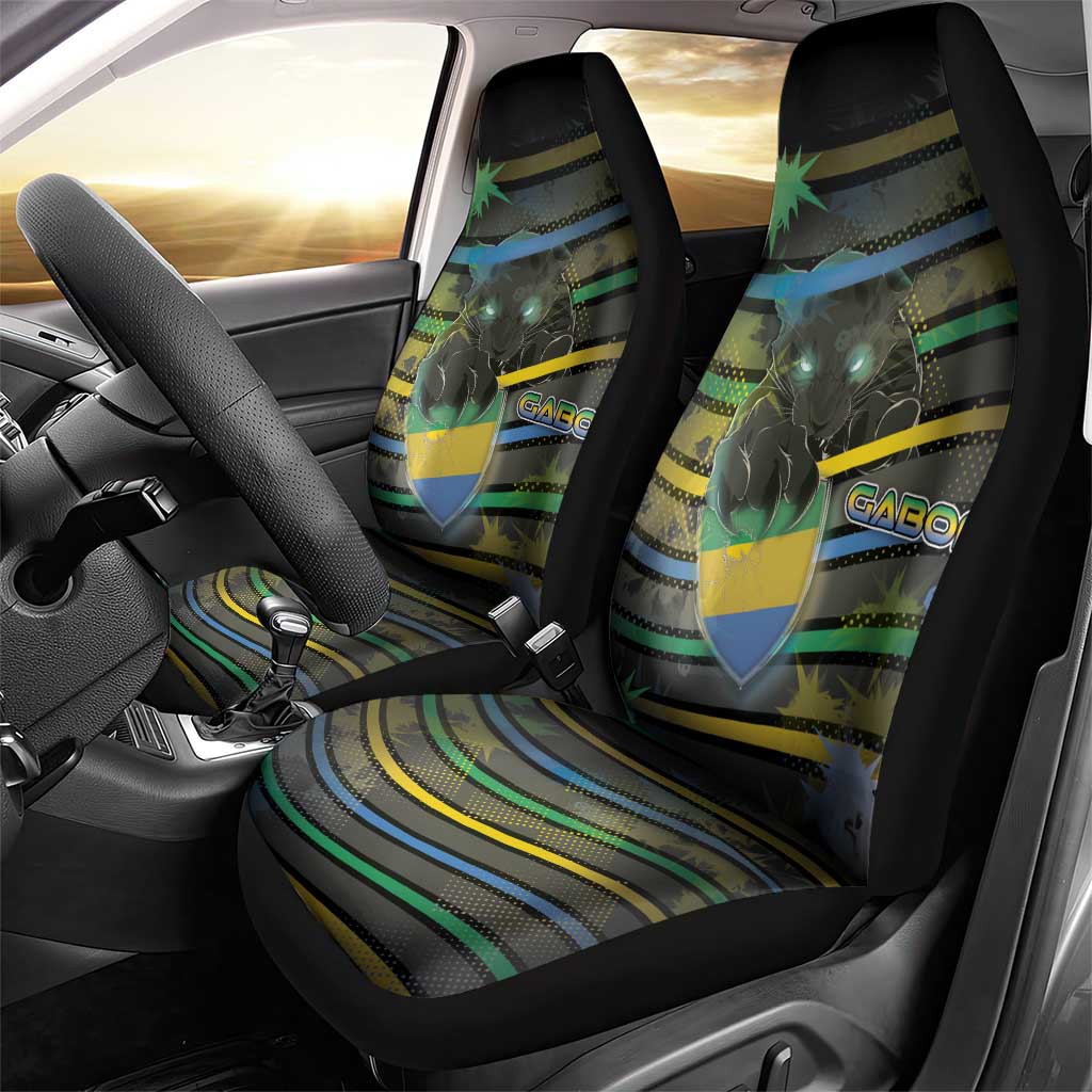 Gabon Car Seat Cover Panther Strike Striped Style