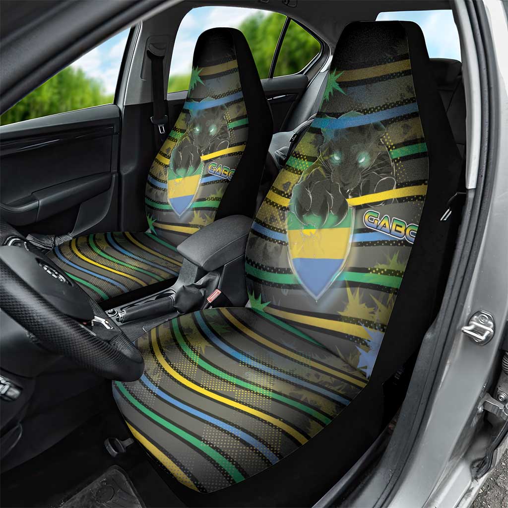 Gabon Car Seat Cover Panther Strike Striped Style