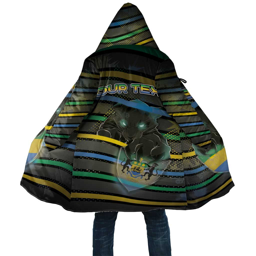 Personalized Gabon Cloak Panther Strike Striped Style