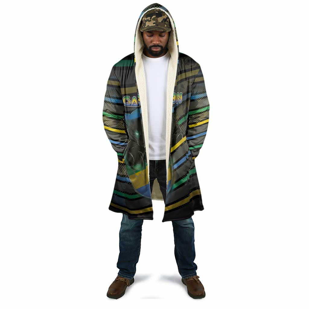 Personalized Gabon Cloak Panther Strike Striped Style