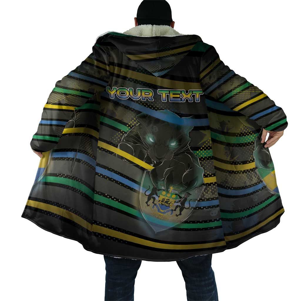 Personalized Gabon Cloak Panther Strike Striped Style