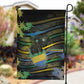 Gabon Garden Flag Panther Strike Striped Style