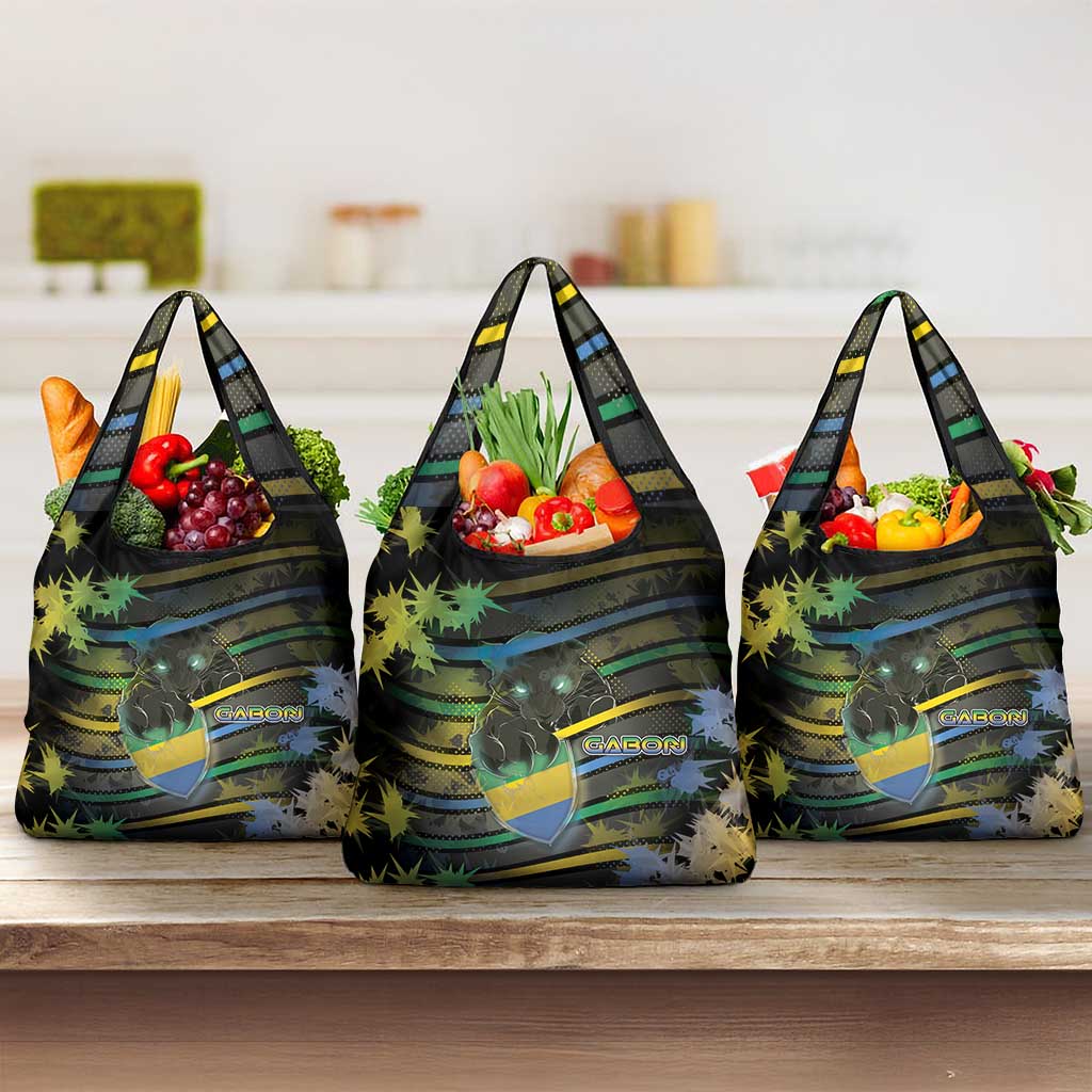 Gabon Grocery Bag Panther Strike Striped Style