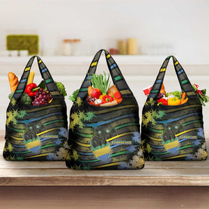 Gabon Grocery Bag Panther Strike Striped Style