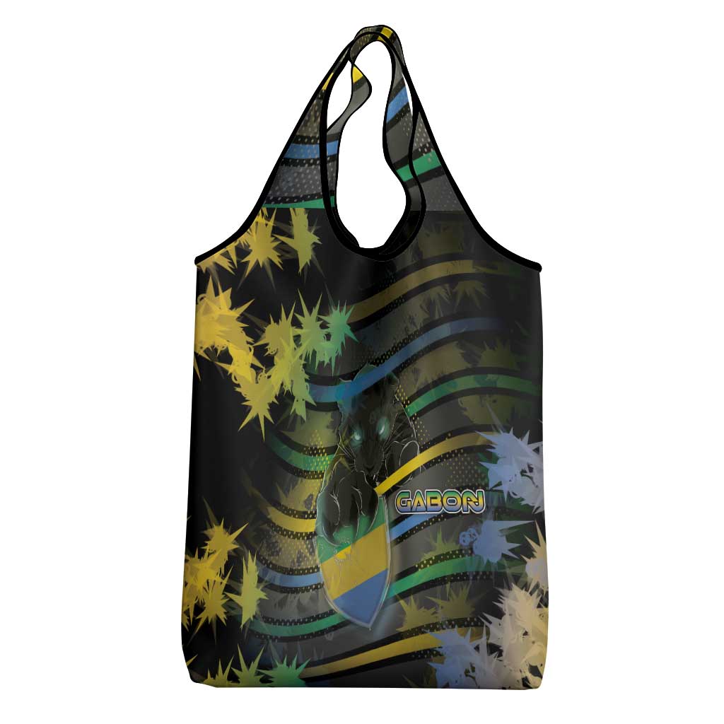 Gabon Grocery Bag Panther Strike Striped Style