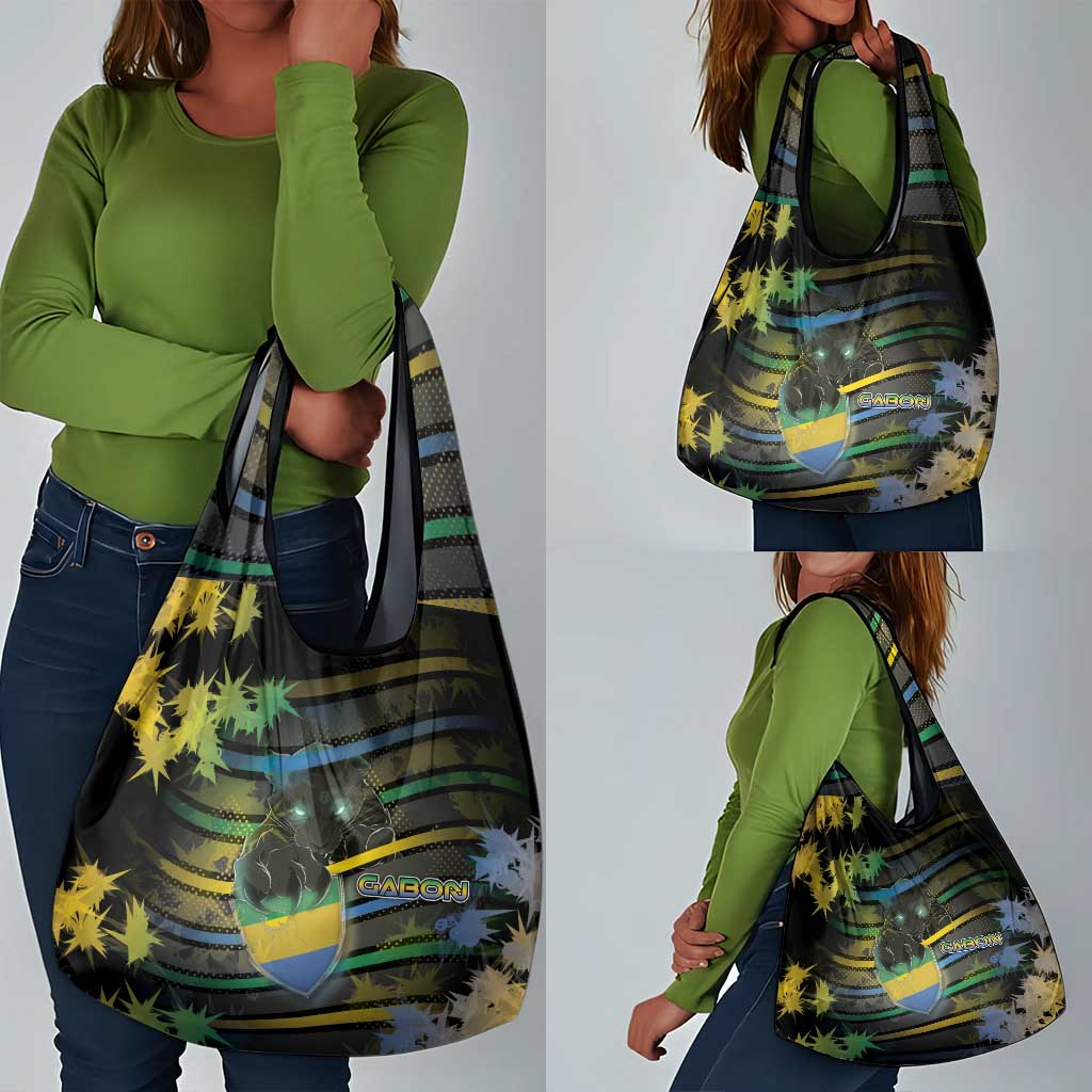 Gabon Grocery Bag Panther Strike Striped Style