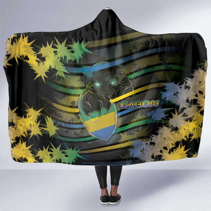 Gabon Hooded Blanket Panther Strike Striped Style