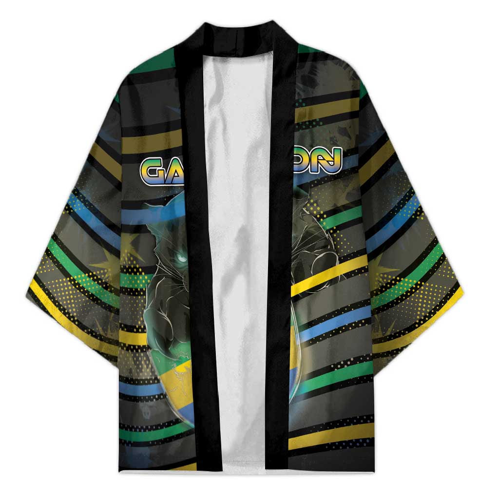 Personalized Gabon Kimono Panther Strike Striped Style