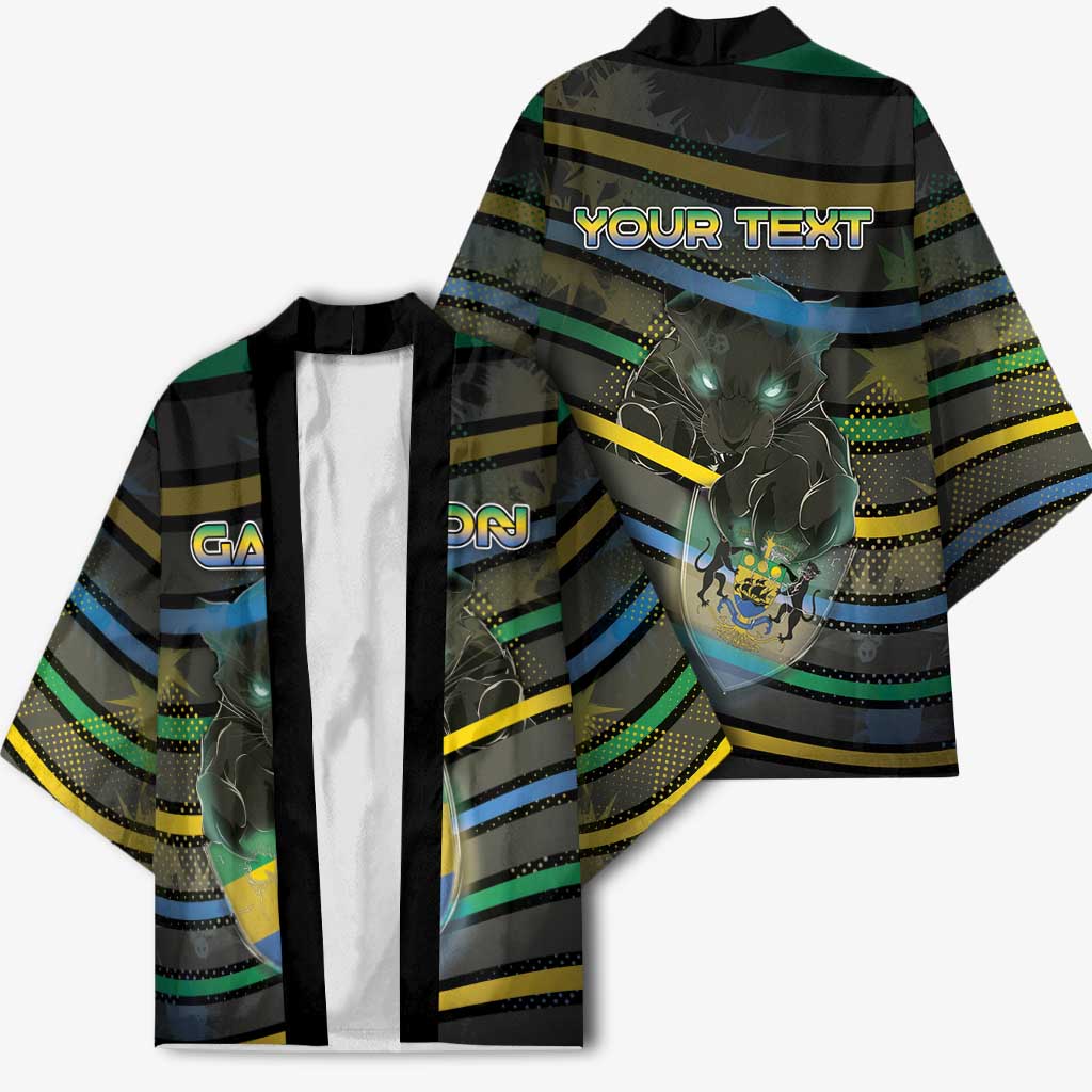 Personalized Gabon Kimono Panther Strike Striped Style